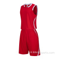 Groothandel aangepaste basketbal teamuniformen Jersey set